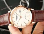 Copy Patek Philippe Automatic Calatrava Rose Gold watches Simple style